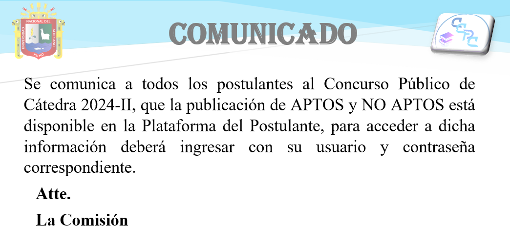 Comunicado