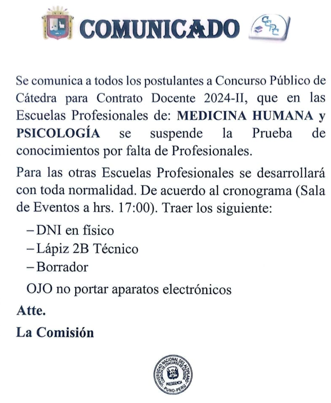 Comunicado